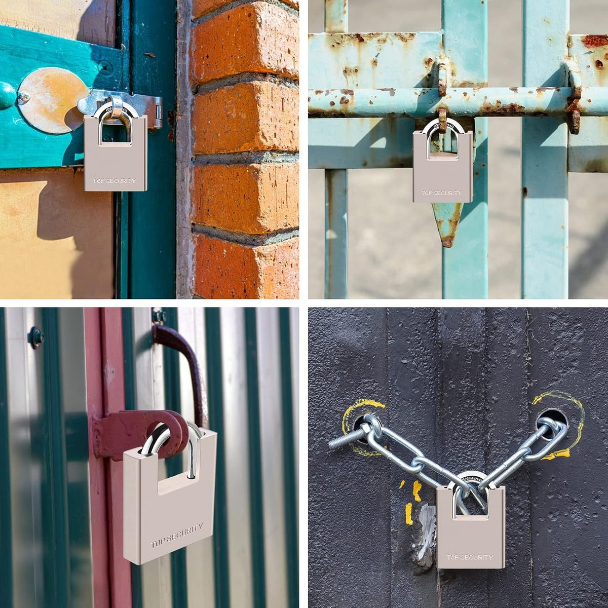 Heavy Duty Solid Brass Keyed Padlock with 4 Keys V5592