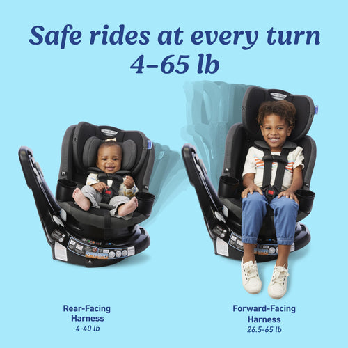 2-in-1 Rotating Convertible Car Seat C593