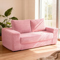 62" Pink Convertible Folding Sofa Bed C9308