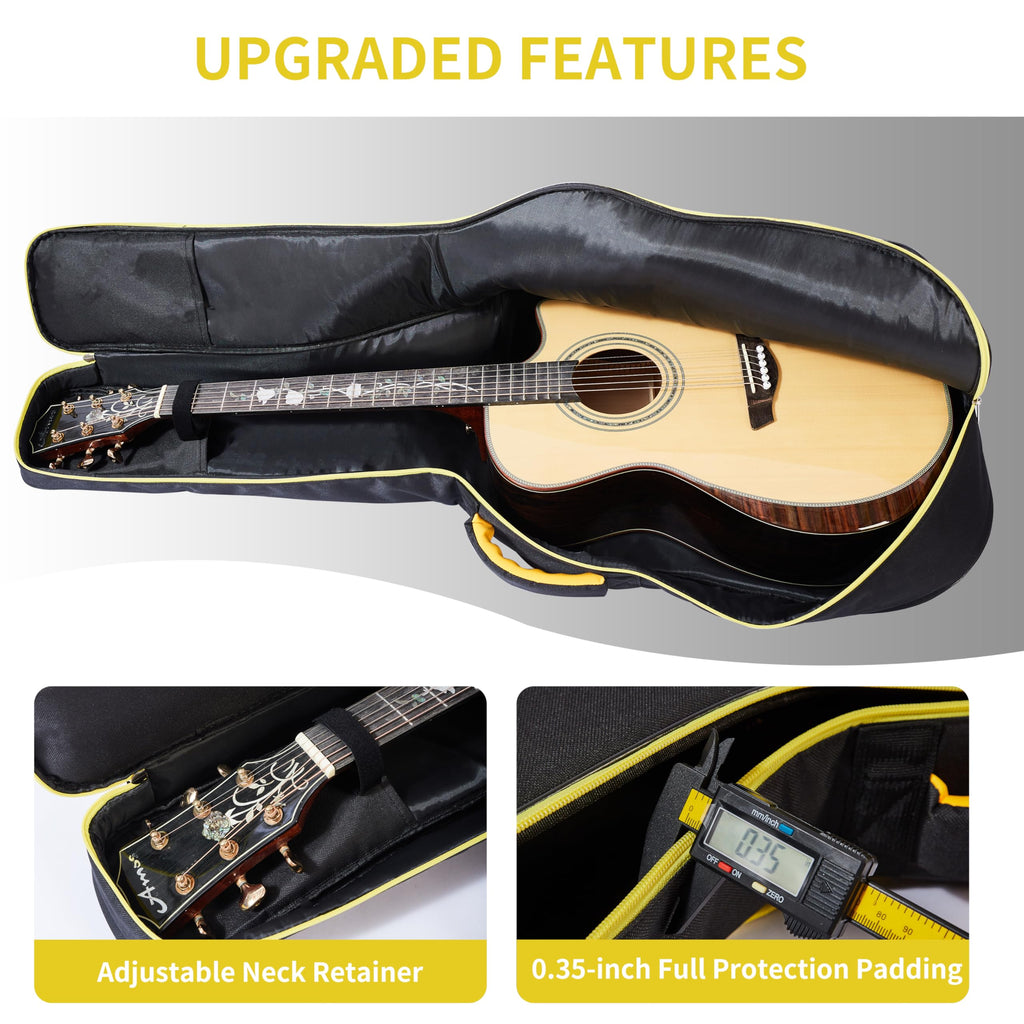 600D Waterproof Padded Acoustic Guitar Gig Bag U1987