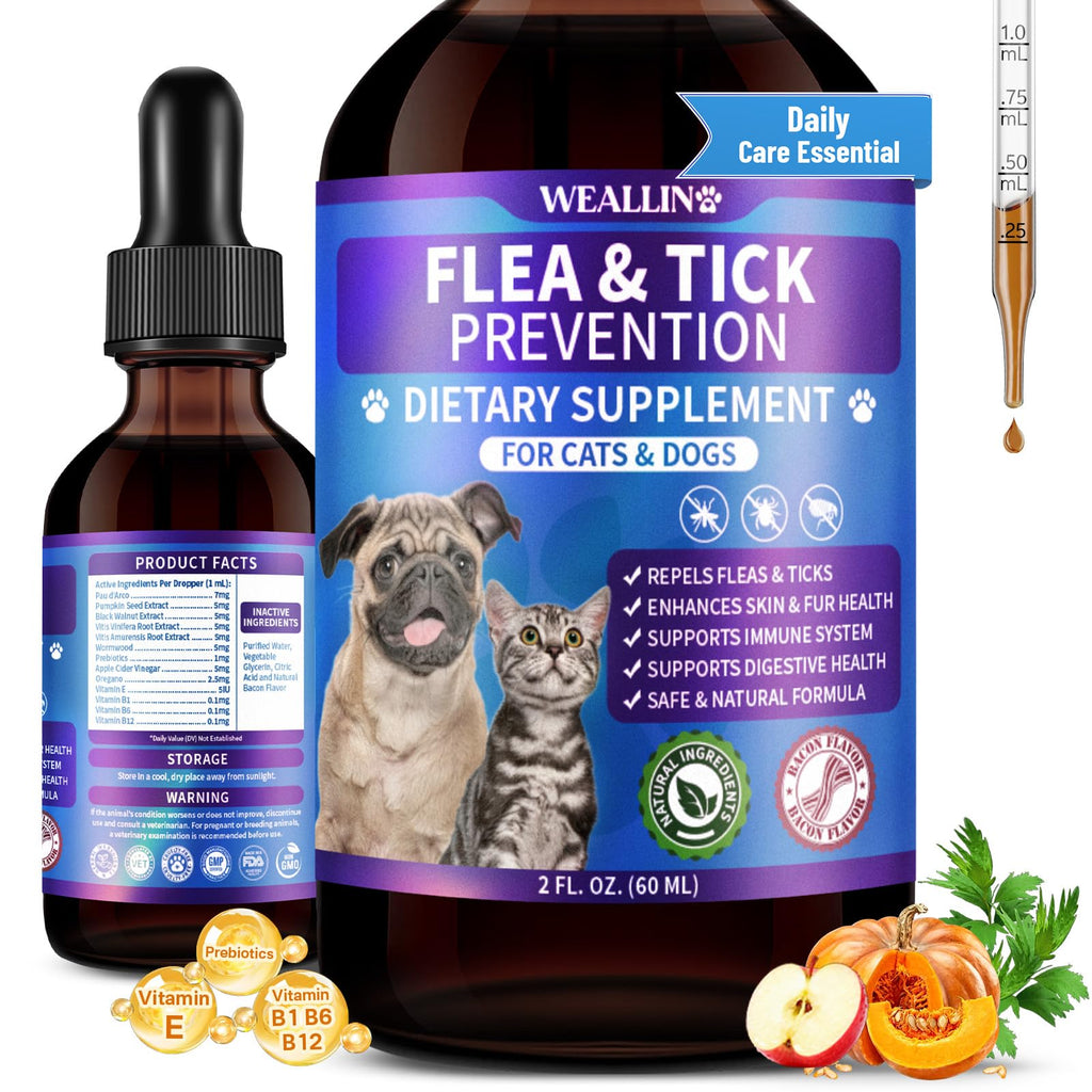 Flea and Tick Prevention Support with Multivitamin 60ml C925