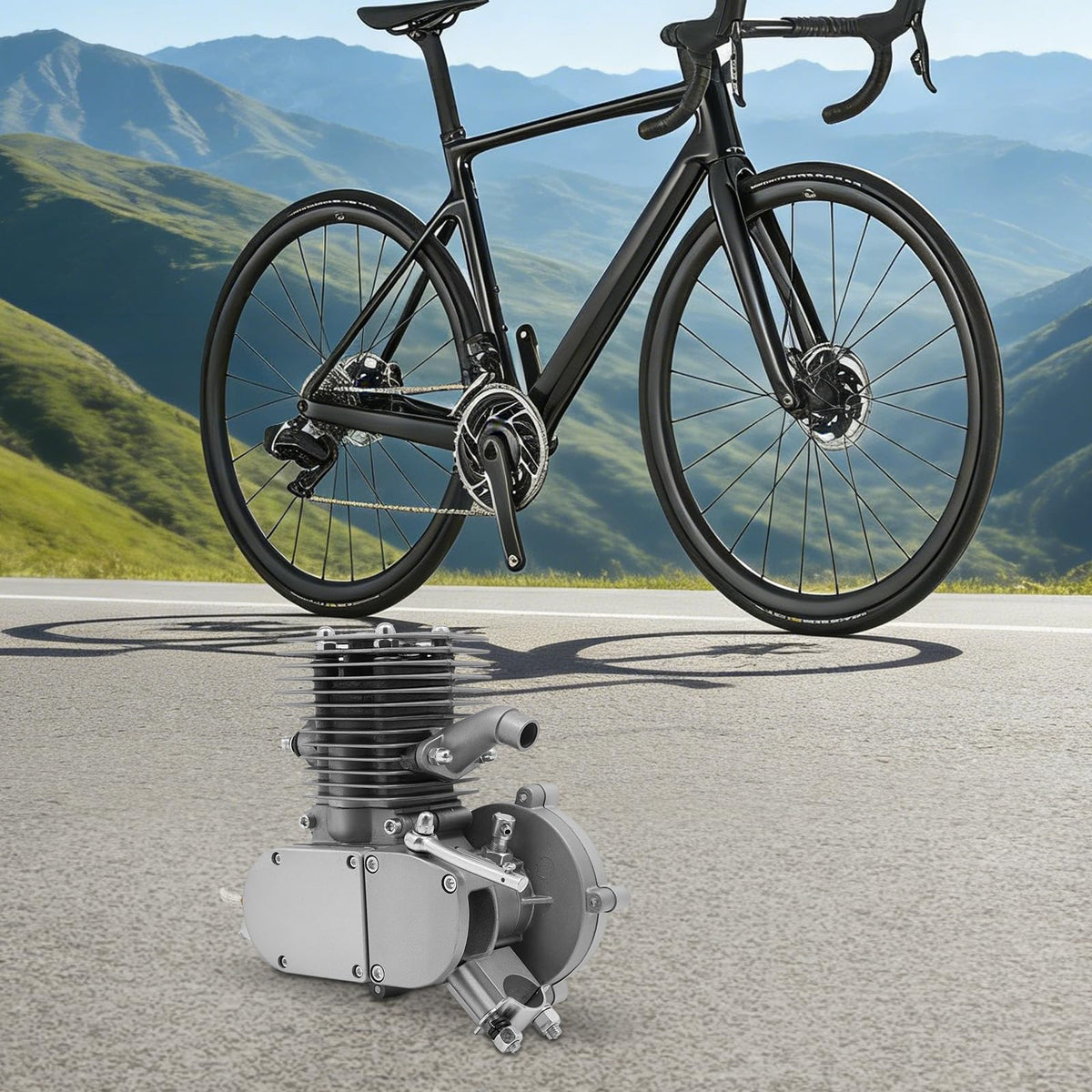 2 Stroke 100CC Bicycle Engine Kit with CDI Ignition C586