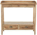 Weathered Oak Console Table with Drawers & Shelf N84912