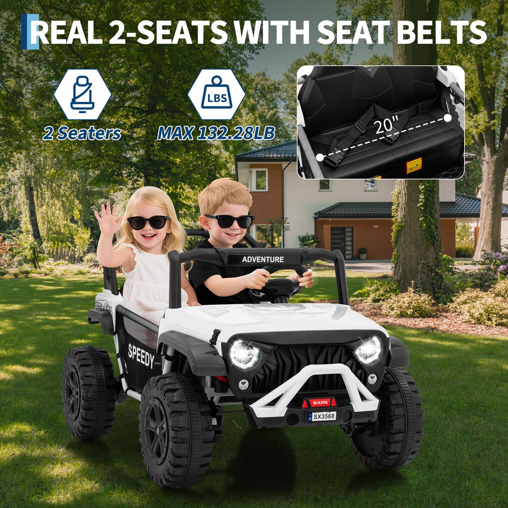 24V 4WD Electric Car 2 Seater UTV with Remote Control Y688