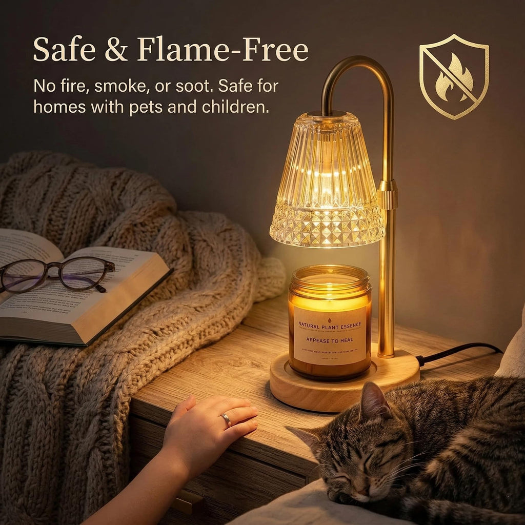 Dimmable Height Adjustable Candle Warmer Lamp with Timer W4991