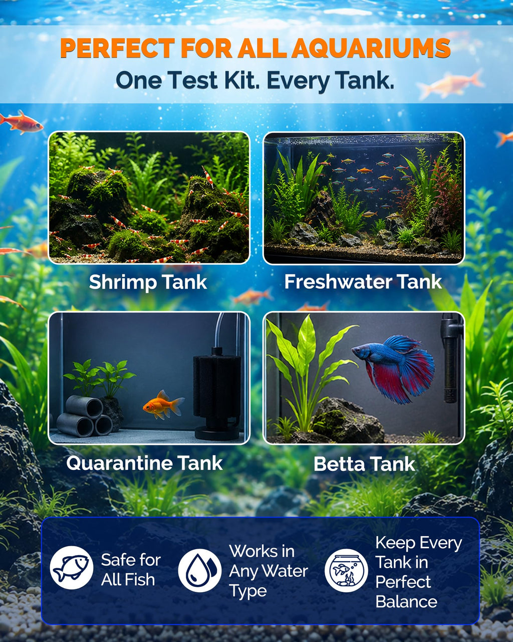 App-Enabled 10-in-1 Aquarium Water Test Kit R505