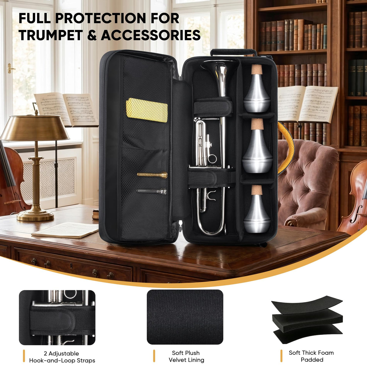 Padded Trumpet Gig Bag with Multi-Pocket C796914