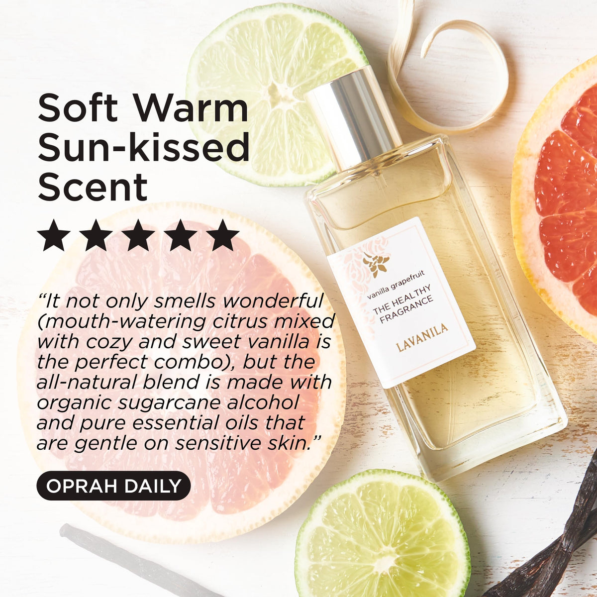 Vanilla Grapefruit Perfume 1.7 Fl Oz J877