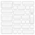25 PCS Clear Plastic Drawer Organizers Set S8783
