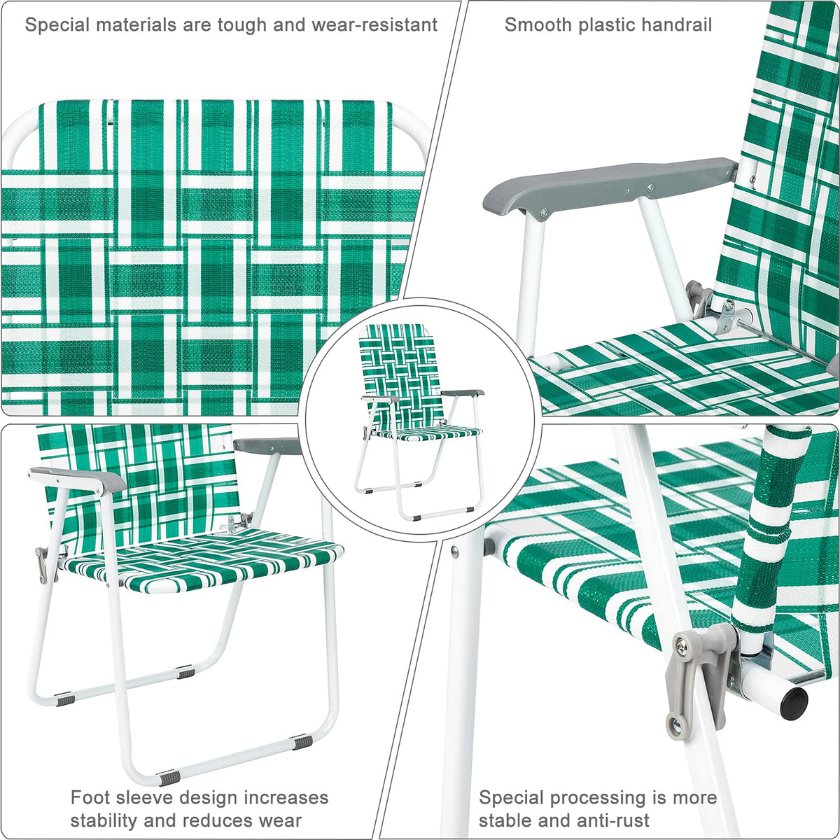 2 Pack Webbed Folding Chair J706