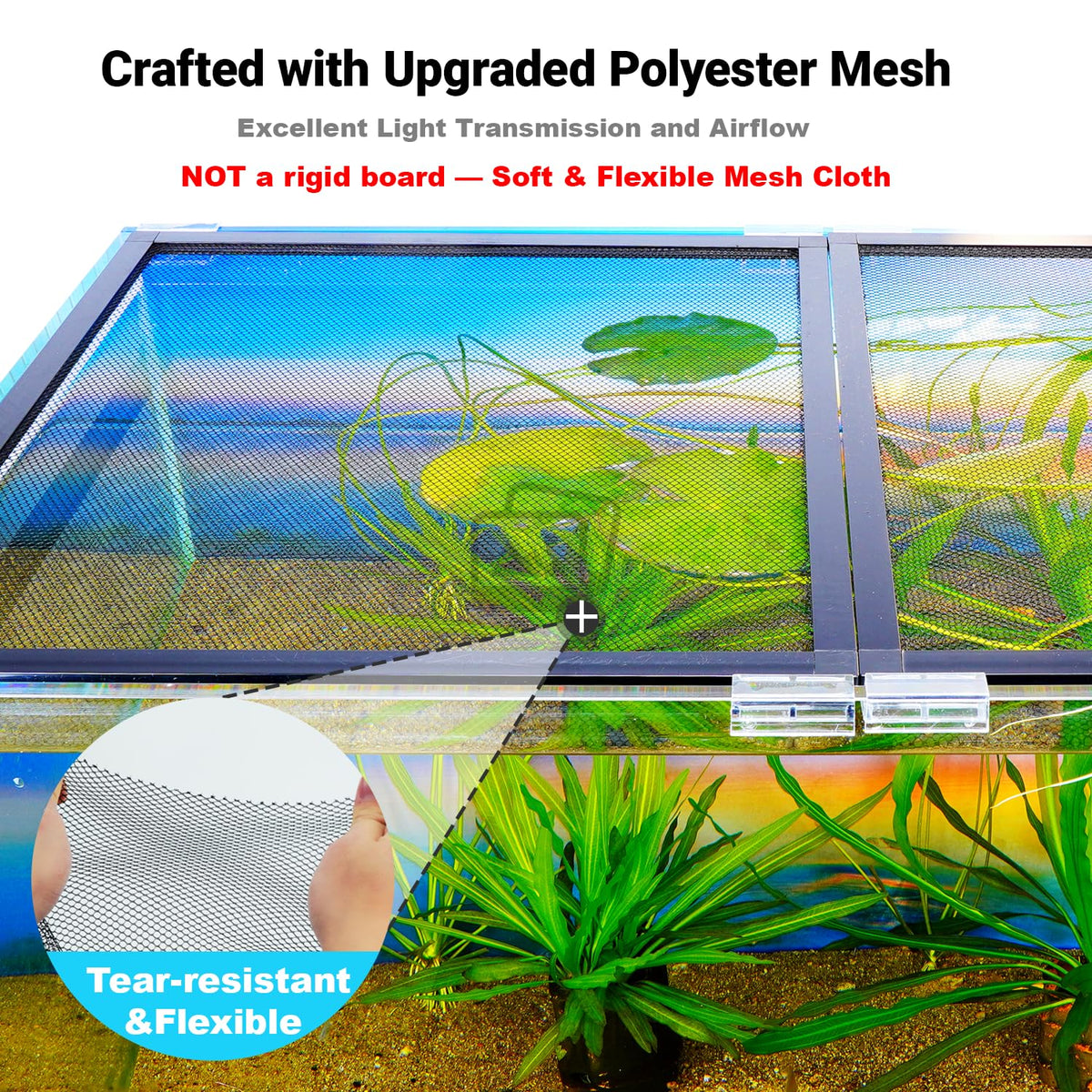 Adjustable Mesh Aquarium Lid O807926