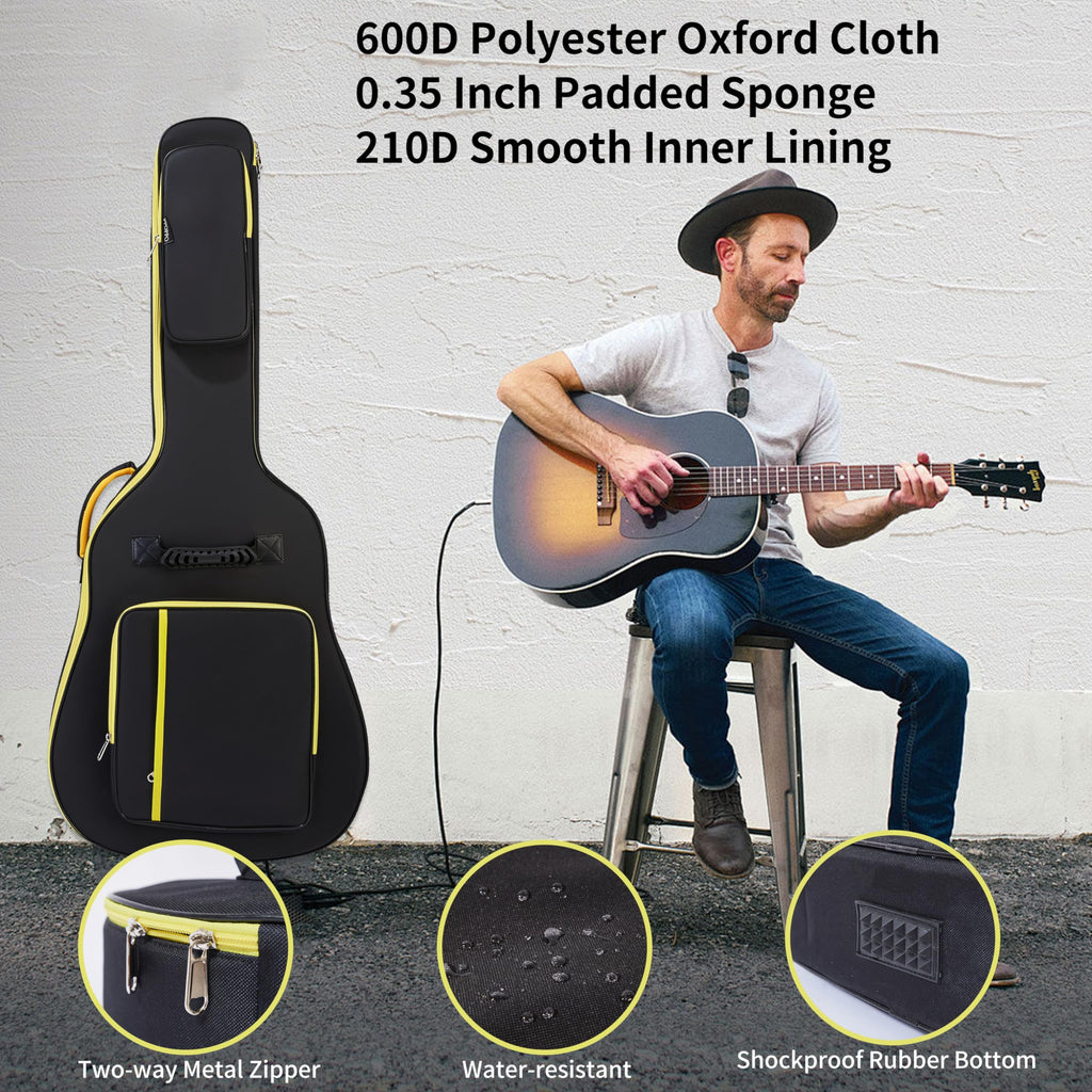 600D Waterproof Padded Acoustic Guitar Gig Bag U1987