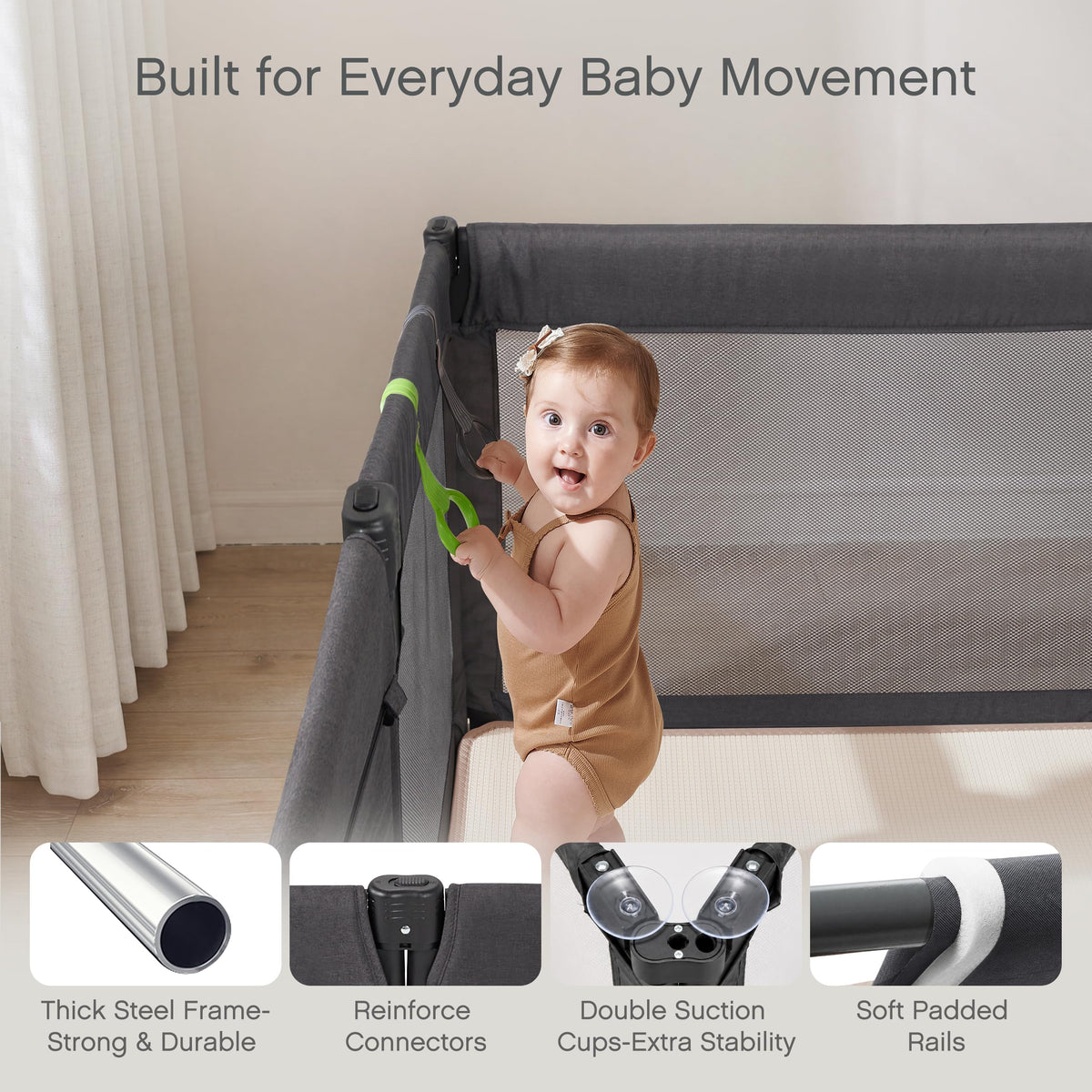 8-Panel Foldable Baby Playpen F7793