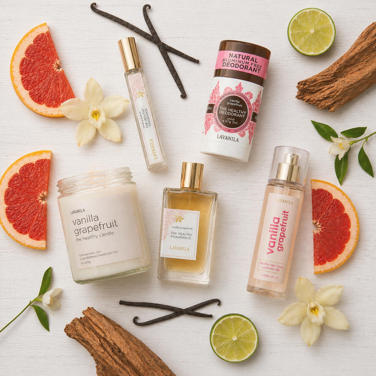 Vanilla Grapefruit Perfume 1.7 Fl Oz J877