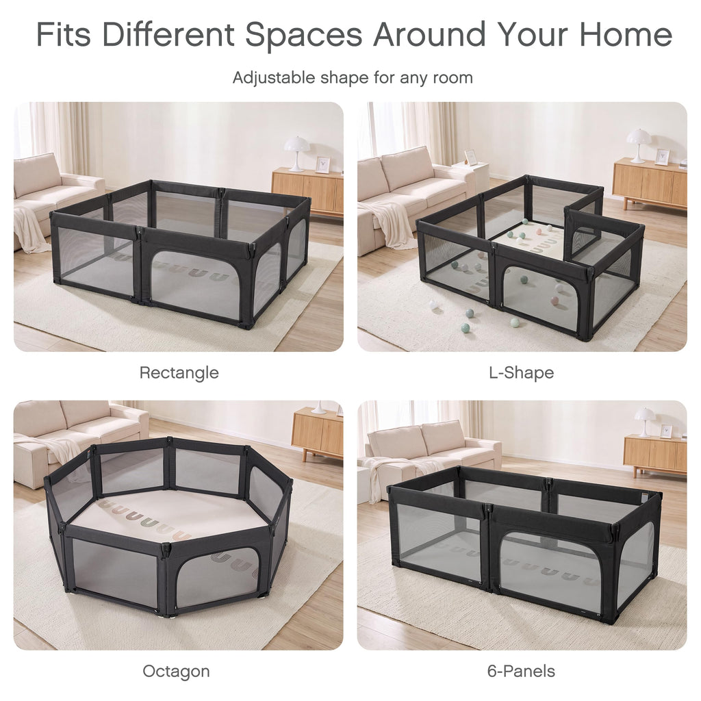 8-Panel Foldable Baby Playpen F7793